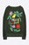Paula Sweater in olivgrün mit PEACE LOVE Print für Kinder