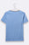Balthasar t-shirt in lavendelblau mit gestreifter Paspel für Frauen