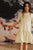 Lea Kleid in hellgelb mit kleiner Eis am Stiel Stickerei für Kinder