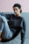 Tara Sweater in anthrazit mit Wolken Stickerei für Frauen