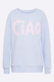 Paula Sweater in himmelblau für Frauen mit CIAO Print