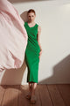 Ava Kleid in Grasgrün für Frauen