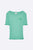 Bea T-shirt in Smaragdgrün mit Herzen Stickerei für Kinder