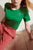 Mina Hose in traubenfarbenem Tencel für Frauen