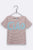 Balthasar t-shirt in braun/weiss gestreift mit CIAO Print für Kinder