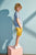 Enno shorts in senfgelb mit kleiner Brombeer Stickerei für Kinder