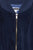 Hugo Jacke in navy und blauem organic cotton Jersey mit dem "OHOH"Vulkan Print