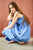 Julia Kleid in blauem Jersey für Damen