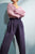 Mathilda Hose in violetlauem Tencel für Frauen