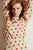 Phoebe Bluse  in beigenem Tencel mit roten Polka dots für Frauen