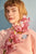 Tara sweater in rosa mit Blumen Stickerei für Frauen