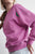 Tara sweater in lila mit kleiner Raupen Stickerei für Frauen