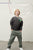 Tara Sweater in anthrazit mit Wolkenprint für Kinder